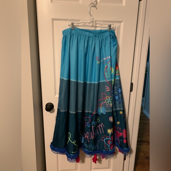 Disney Skirts Encanto Womens Cosplay Mirabel Long Skirt Size 2xl